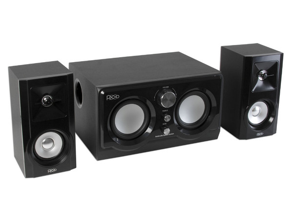Bocinas PIXXO ECLIPSE con Subwoofer Due Core, 2.2, 2000 Watts P.M.P.O.