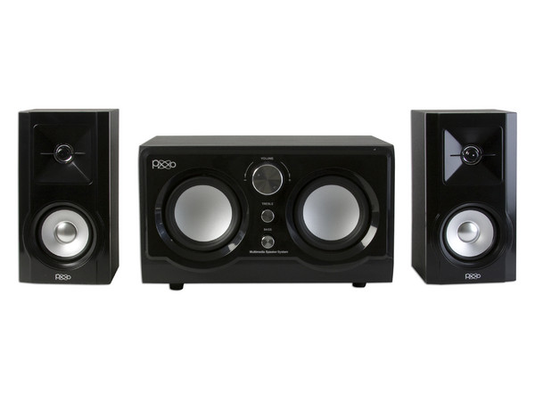 Bocinas PIXXO ECLIPSE con Subwoofer Due Core, 2.2, 2000 Watts P.M.P.O.