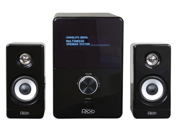 Bocinas PIXXO Chocolate con Display, 2.1