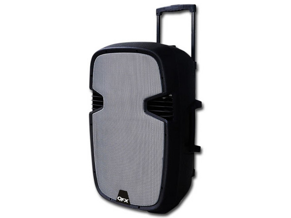 Bocina amplificador QFX PBX-61151BT con Woofer de 15'', Bluetooth. Color Plata.