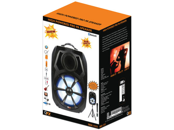Bocina recargable QFX SBX-1533 de 15