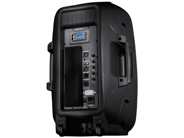 Bocina profesional de 2800 Watts PMPO, Reproductor de Audio MP3 con Lector de Memorias USB, SD, Bluetooth.
