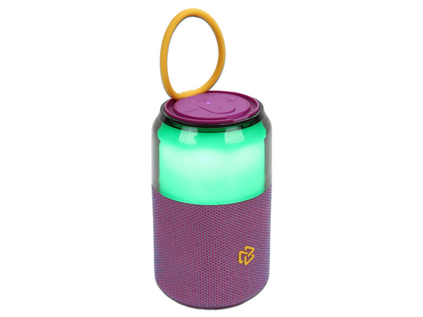 Bocina Portátil STF Mobile Bolt ST-S77460 de 5W RMS, Luz LED, Bluetooth 5.4, IPX3. Color Lila.