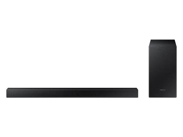 Barra de Sonido Samsung T420, 2.1 Canales, 150 W, Bluetooth, Color Negro.
