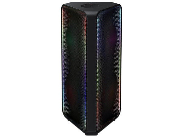 Bocina Inalámbrica Samsung MX-ST50B de 240W RMS, 2.0 Canales, Iluminación LED, Sonido Bidireccional, Group Play, Bluetooth, USB, 3.5mm, IPX5, Color Negro.
