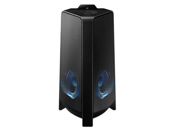 Torre de Sonido Samsung MX-T50/ZX, Bass Booster de 500W, Iluminación LED, USB, Bluetooth, Color Negro.
