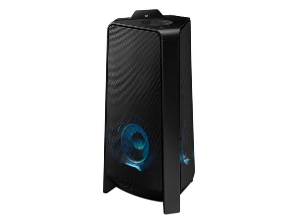 Torre de Sonido Samsung MX-T50/ZX, Bass Booster de 500W, Iluminación LED, USB, Bluetooth, Color Negro.