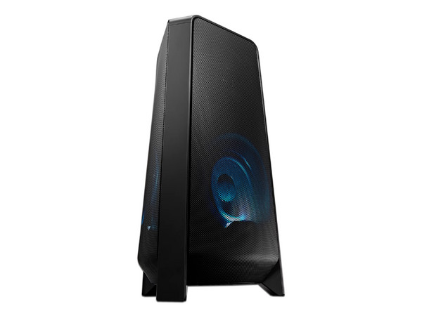 Torre de Sonido Samsung MX-T50/ZX, Bass Booster de 500W, Iluminación LED, USB, Bluetooth, Color Negro.
