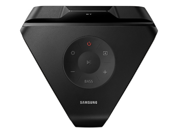 Torre de Sonido Samsung MX-T50/ZX, Bass Booster de 500W, Iluminación LED, USB, Bluetooth, Color Negro.