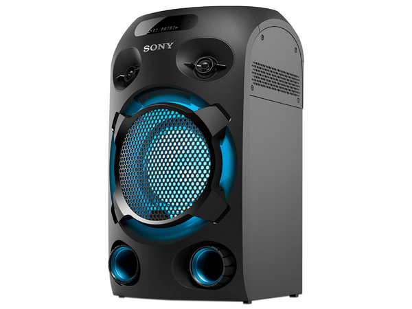 Bocina Amplificada Sony MHC-V02 de 1000W, Iluminación LED, USB, 3.5mm. Color Negro.