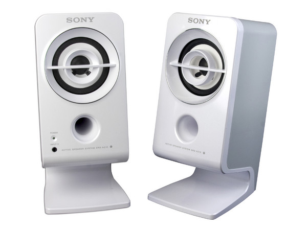 Bocinas Sony Active Speaker System para Laptop o iPod. Color Blancas