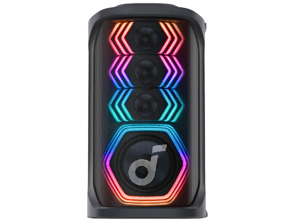 Bocina Portátil Soundcore Rave 3S de 200W, Bluetooth,  Iluminación LED, Color Negro.
