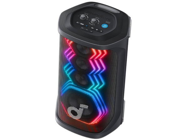 Bocina Portátil Soundcore Rave 3S de 200W, Bluetooth,  Iluminación LED, Color Negro.
