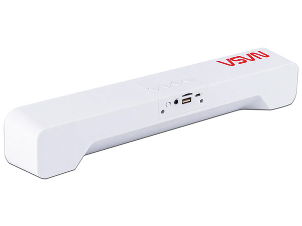 Barra de Sonido TechZone NASA NS-SB02A, Bluetooth 5.0, USB. Color Blanco.