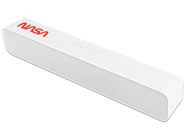 Barra de Sonido TechZone NASA NS-SB02A, Bluetooth 5.0, USB. Color Blanco.