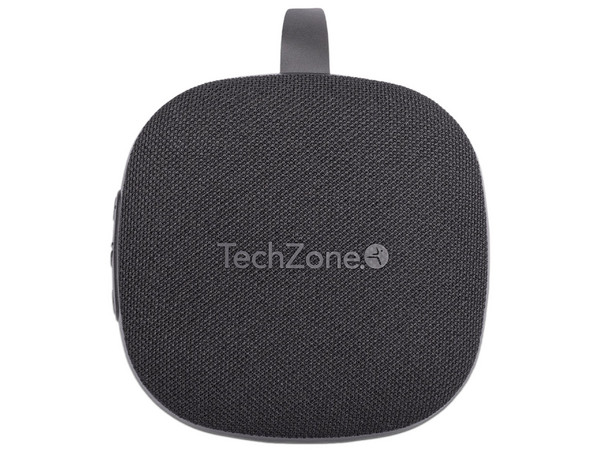 Bocina Portátil TechZone TZSP01 de 5W, Bluetooth 5.3, Resistencia al agua IPX7. Color Negro.