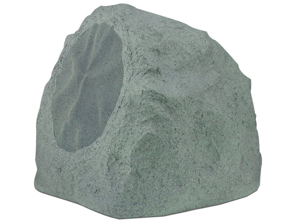 Bocina Exterior TRUAUDIO RK-8-GY de 150W, Respuesta de frecuencia 40Hz-20kHz, Forma de roca. Color Gris.