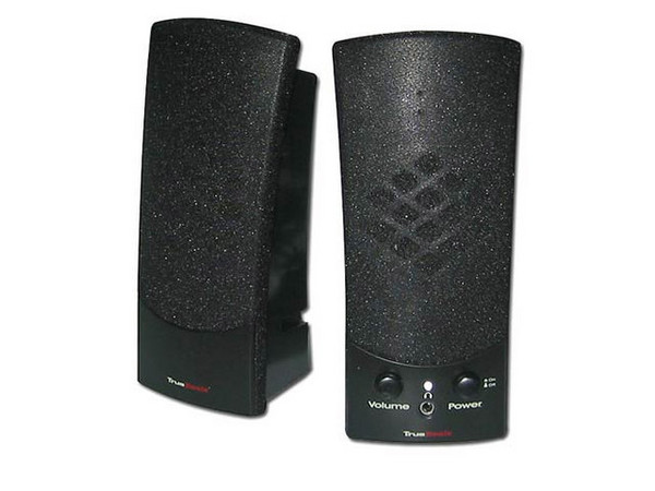 Bocinas TrueBasix TXS-300, 300W PMPO. Color Negro