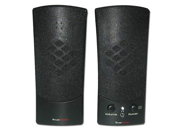 Bocinas TrueBasix TXS-300, 300W PMPO. Color Negro
