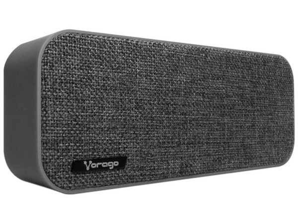Bocina portátil Recargable Vorago BSP-150, Bluetooth, 3.5mm. Color Gris.