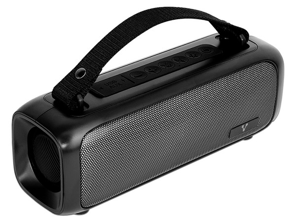 Bocina Inalámbrica Vorago BSP-260 de 16W, Bluetooth, Iluminación RGB, Color Negro.