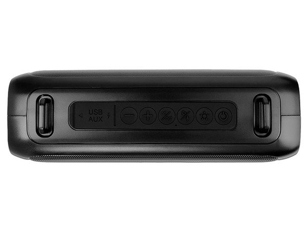Bocina Inalámbrica Vorago BSP-260 de 16W, Bluetooth, Iluminación RGB, Color Negro.