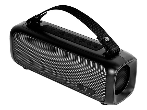 Bocina Inalámbrica Vorago BSP-260 de 16W, Bluetooth, Iluminación RGB, Color Negro.