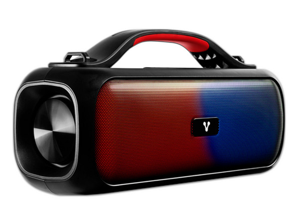 Bocina Vorago BSP-440, Bluetooth, RGB, IPX5. Color Negro