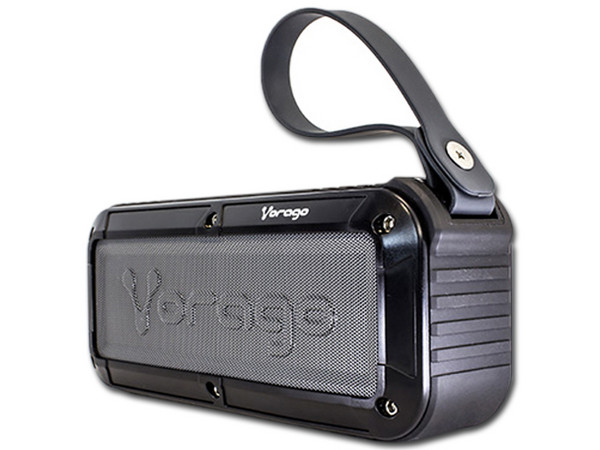 Bocina portátil recargable Vorago BSP-500, Bluetooth. Color Negro.