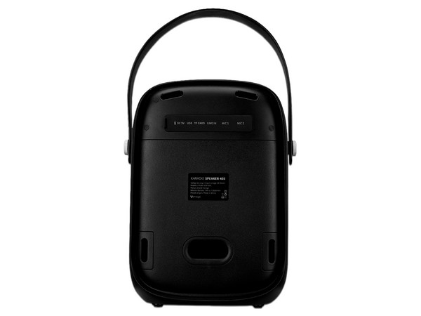 Mini Bafle Inalámbrico Vorago Karaoke KSP-455, 40W, Bluetooth, USB, IPX5, Color Negro.