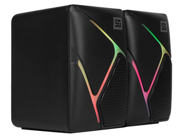 Bocinas 2.0 Vorago Start the Game SPK-108 para computadora, RGB, 3.5mm.

