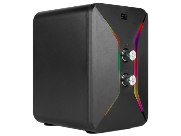 Bocinas Vorago Start the Game SPK-250 2.1, RGB, 3.5mm, Bluetooth. Color Negro