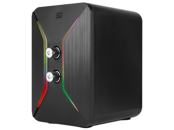 Bocinas Vorago Start the Game SPK-250 2.1, RGB, 3.5mm, Bluetooth. Color Negro