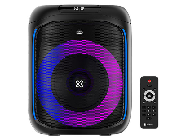 Bocina Inalámbrica Kilp Xtreme BoomBlaster KLS-655, Respuesta de Frecuencia 100Hz - 20KHz, Iluminación LED, Bluetooth, MicroSD, AUX, Incluye Control. Color Negro.