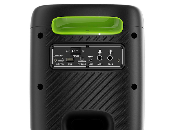 Bocina Inalámbrica Kilp Xtreme BoomBlaster KLS-655, Respuesta de Frecuencia 100Hz - 20KHz, Iluminación LED, Bluetooth, MicroSD, AUX, Incluye Control. Color Negro.