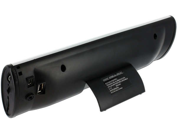 Bocina Portátil Recargable Gowin, Reproduce archivos MP3 desde memorias USB o SD.