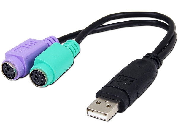 Convertidor Manhattan PS/2 dual a USB. 22 cm            