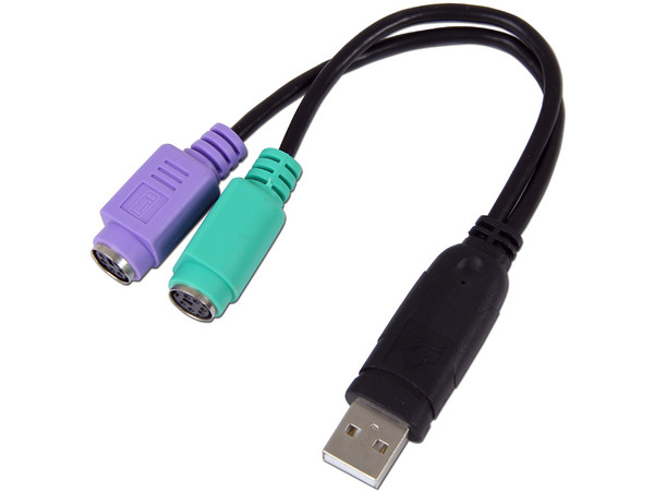 Convertidor Manhattan PS/2 dual a USB. 22 cm            