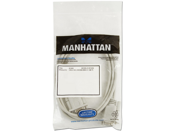  Cable Manhattan DB9 Hembra/DB9 Hembra, 1.8m.