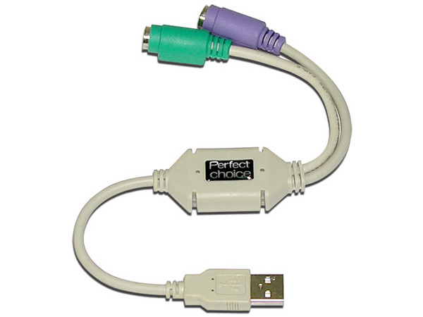 Adaptador de teclado y mouse PS/2 a USB