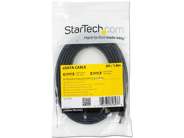 Cable StarTech eSATA (M-M), 1.8m.