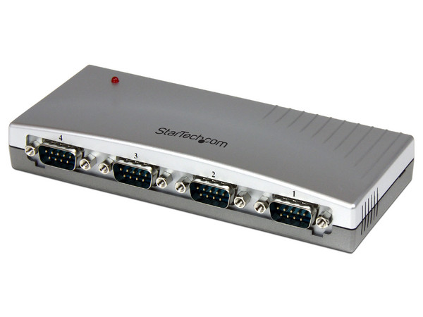 Concentrador Serial de 4 puertos RS232 a USB.