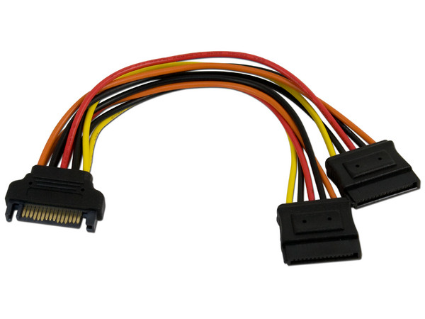 Cable divisor de alimentación SATA 15cm.