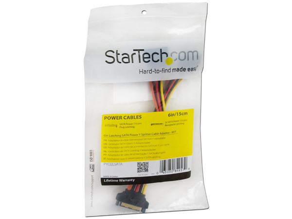 Cable divisor de alimentación SATA 15cm.