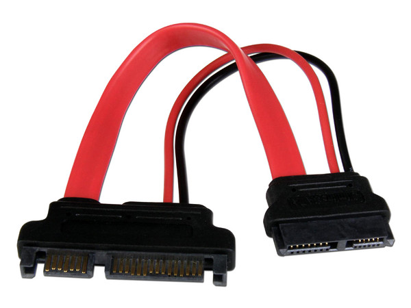Cable SATA Slimline (13 pin Energía y Datos) Receptáculo a SATA Combo Energía y Datos (7+15 pin) Plug, 15.2cm