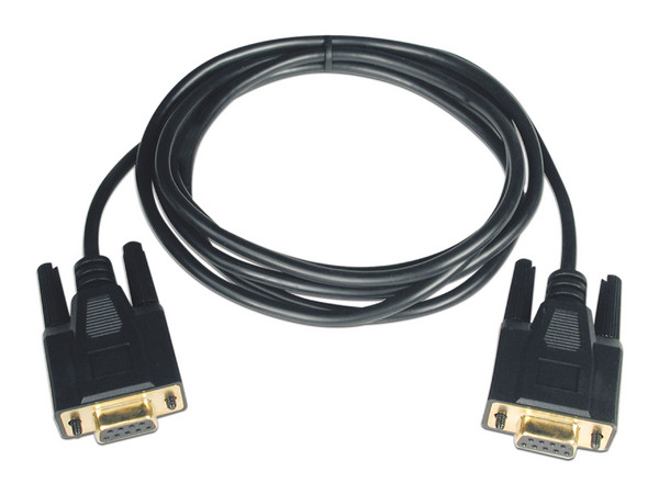 Cable serial de módem nulo puerto serial DB9 (DB9 H/H), 3.05 m [10 pies]