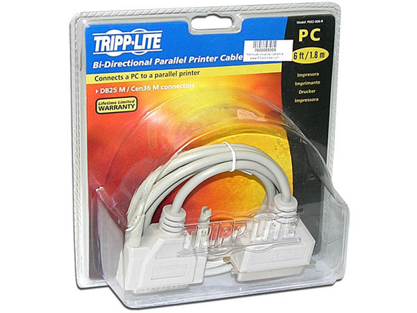 Cable para impresora paralela bidireccional de 1.83Mts