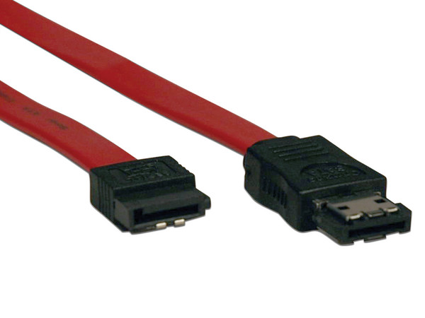 Cable de Transición Tripp Lite SATA a eSATA (7 pines / 7 pines), 46cm. Color Rojo.