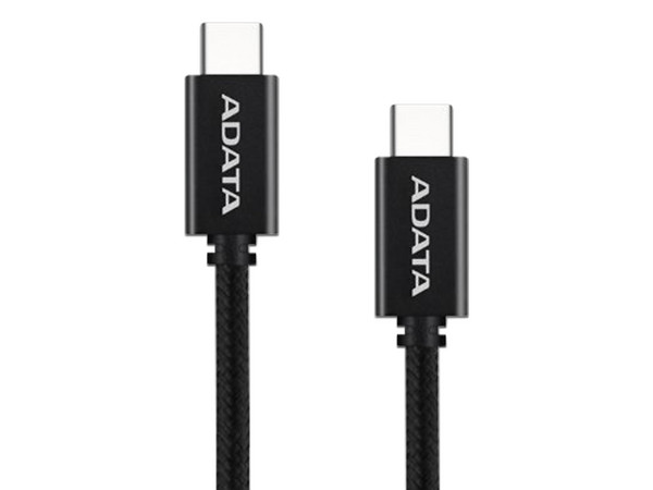 Cable ADATA USB Tipo C a USB Tipo C (M-M), 1m, Color Negro.