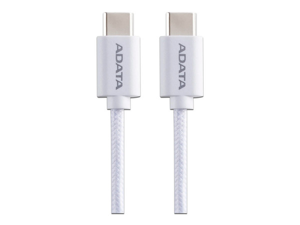 Cable ADATA de Conector USB-C a USB-C, 1m. Color Blanco.